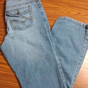 Women's Crafted Denim Blue Jeans In A Size 10